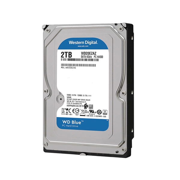 Ổ cứng HDD WD Blue 2TB WD20EZBX (3.5 inch/7200rpm/256MB/SATA3) - Cái